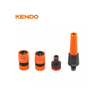 Pitón para manguera de jardín con 3 accesorios KENDO