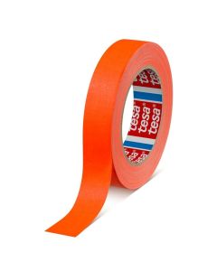 CINTA GAFFER PREMIUM FLUORESCENTE DE 25 METROS X 25 MILIMETROS NARANJA TESA