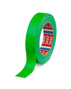 CINTA GAFFER PREMIUM FLUORESCENTE DE 25 METROS X 25 MILIMETROS VERDE TESA