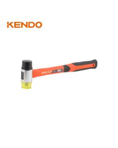 Martillo de caucho / PVC de 40 milímetros con mango de fibra de vidrio KENDO