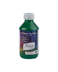 Pintura acrílica verde navidad de 250 mililitros FRANCO