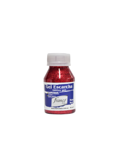 GEL ESCARCHA ROJO 60ML FRANCO