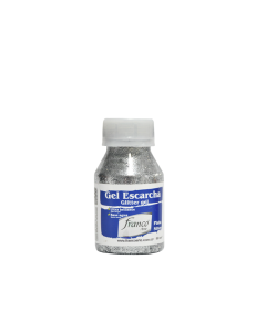 GEL ESCARCHA PLATA 60ML FRANCO