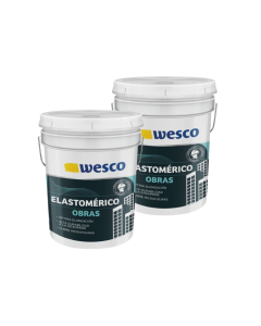 COMBO 2 CANECAS ELASTOMERICO OBRAS BLANCO