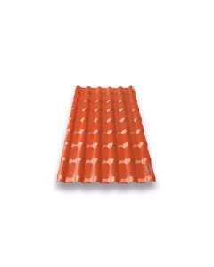 TEJA PVC TERRACOTA DE 5.70 X 1.04 METROS X 2.5 MILIMETROS DURAMIT