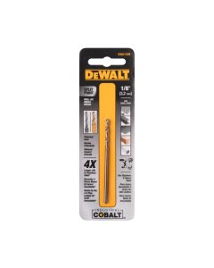 Broca de cobalto para madera/acero/aluminio de 1/8 pulgada DEWALT