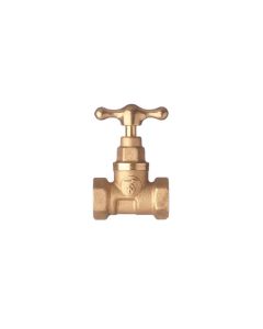 LLAVE PASO (H-H) 1/2" PES MAN CRUZ BRONCE
