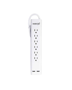 SUPRESOR 6 ENCHUFES 15A 245JLS + 2XUSB 2.1A