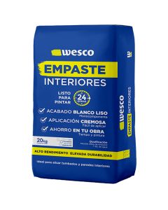 EMPASTE PARA INTERIOR MONOCOMPONENTE 20KG WESCO