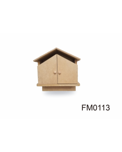 figura casa porta llaves maderas