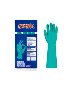 GUANTE NITRILO PETROLEO LARGO 45CM # 9 MASTER