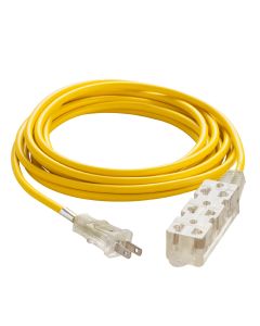 EXTENSION ELECTRICA BANANA SJT 2X18AWG 5 METROS AMARILLA CORDS