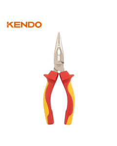 ALICATE ELECTRICO PUNTA LARGA 1000V 200MM/8" MANGO AISLADO KENDO