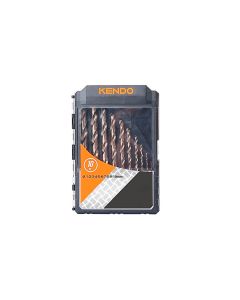 JUEGO DE 10 BROCAS DE METAL HSS-CO Ø1-2-3-4-5-6-7-8-9-10MM KENDO