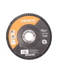 DISCO LIJA FLAP #80 100MMX5/8 KENDO