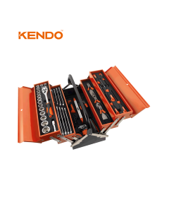 JUEGO DE 81HERRAMIENTA CON CAJA METALICA KENDO