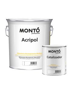 ESMALTE ACRIPOL BLANCO SATINADO DE 4 LITROS CON CATALIZADOR MONTO