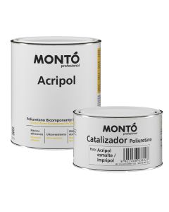 ESMALTE ACRIPOL BLANCO BRILLANTE 750ML CON CATALIZADOR MONTO