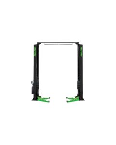 Elevador asim&eacute;trico de 2 postes de 4.5 toneladas 3hp y 220 voltios con conexi&oacute;n a&eacute;rea MUTH