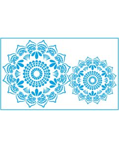Stencil mandala encaje Litoarte