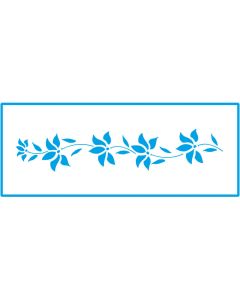 Stencil flores Litoarte