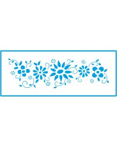 Stencil flores Litioarte