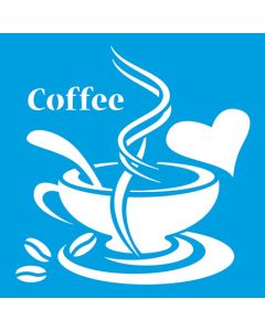 Stencil coffee love Litoarte