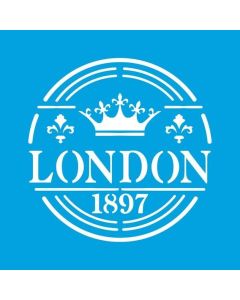 Stencil sello London Litoarte