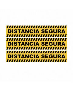 SENALETICA PARA PARED VINIL ADHESIVO DISTANCIAMIENTO DE 40 X 7.5 CENTIMETROS