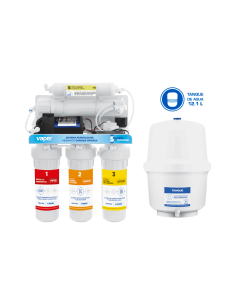 SISTEMA PURIFICACION DE AGUA 5 ETAPAS 75GL/DIA VAPER