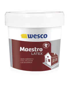 PINTURA LATEX PARA INTERIORES MAESTRO BLANCO GALON WESCO