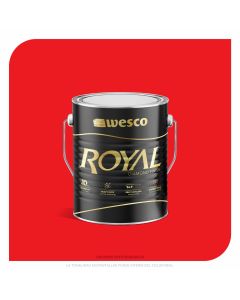 PINTURA ROYAL EXTERIORES E INTERIORES ROJO 3.785 LT WESCO