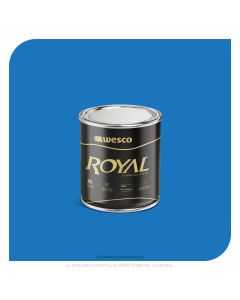 PINTURA ROYAL PARA EXTERIORES E INTERIORES AZUL LITRO WESCO
