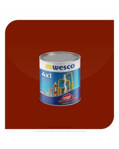 ANTICORROSIVO STOP ROJO OXIDO BRILLANTE LITRO WESCO