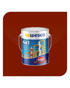 ANTICORROSIVO STOP ROJO OXIDO BRILLANTE GALON WESCO