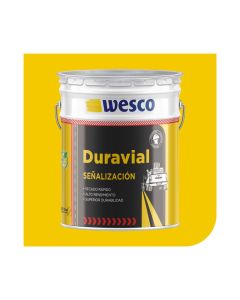 Duravial pintura tr&aacute;fico amarillo acr&iacute;lico de 18.92 litros WESCO