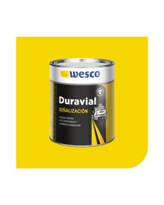 Duravial pintura tr&aacute;fico amarillo alqu&iacute;dico de 1 litro WESCO