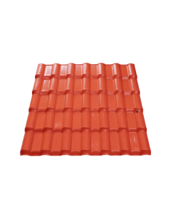 PANEL TEJA ESPANOLA PVC TERRACOTA 1.05X6.13MT 2.3MM POLYTEC